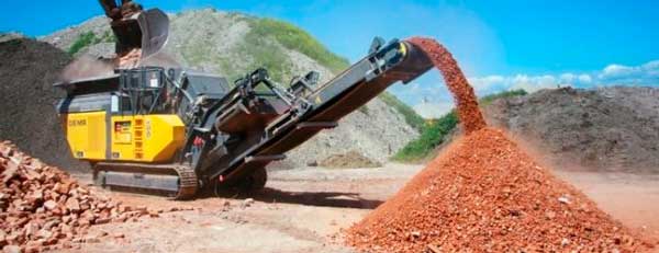 Фракции известнякового щебня