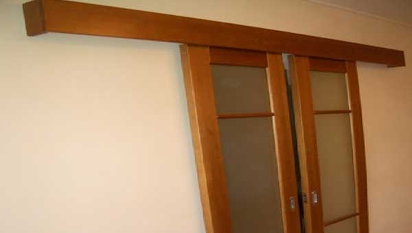 Межкомнатная раздвижная дверь своими руками