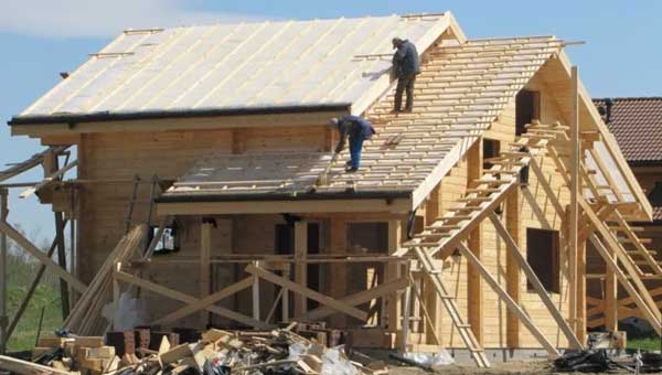 Как построить двускатную крышу 