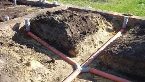 Монтаж системы канализации в частном доме 