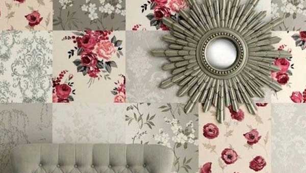 Как применить в интерьере остатки обоев 