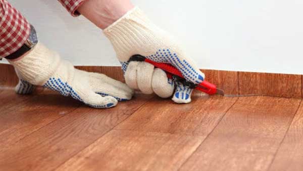 Настилка линолеума