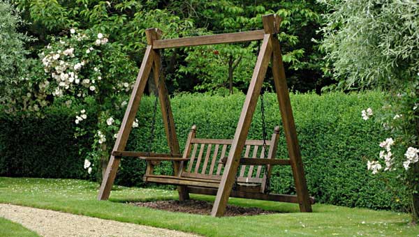 Садовые качели своими руками
