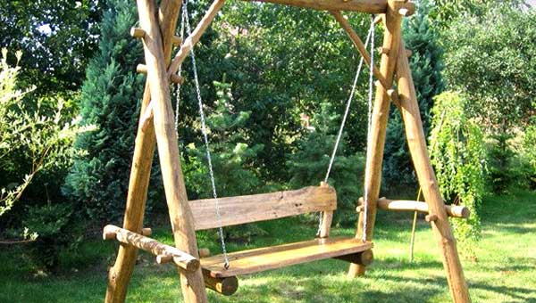 Садовые качели своими руками